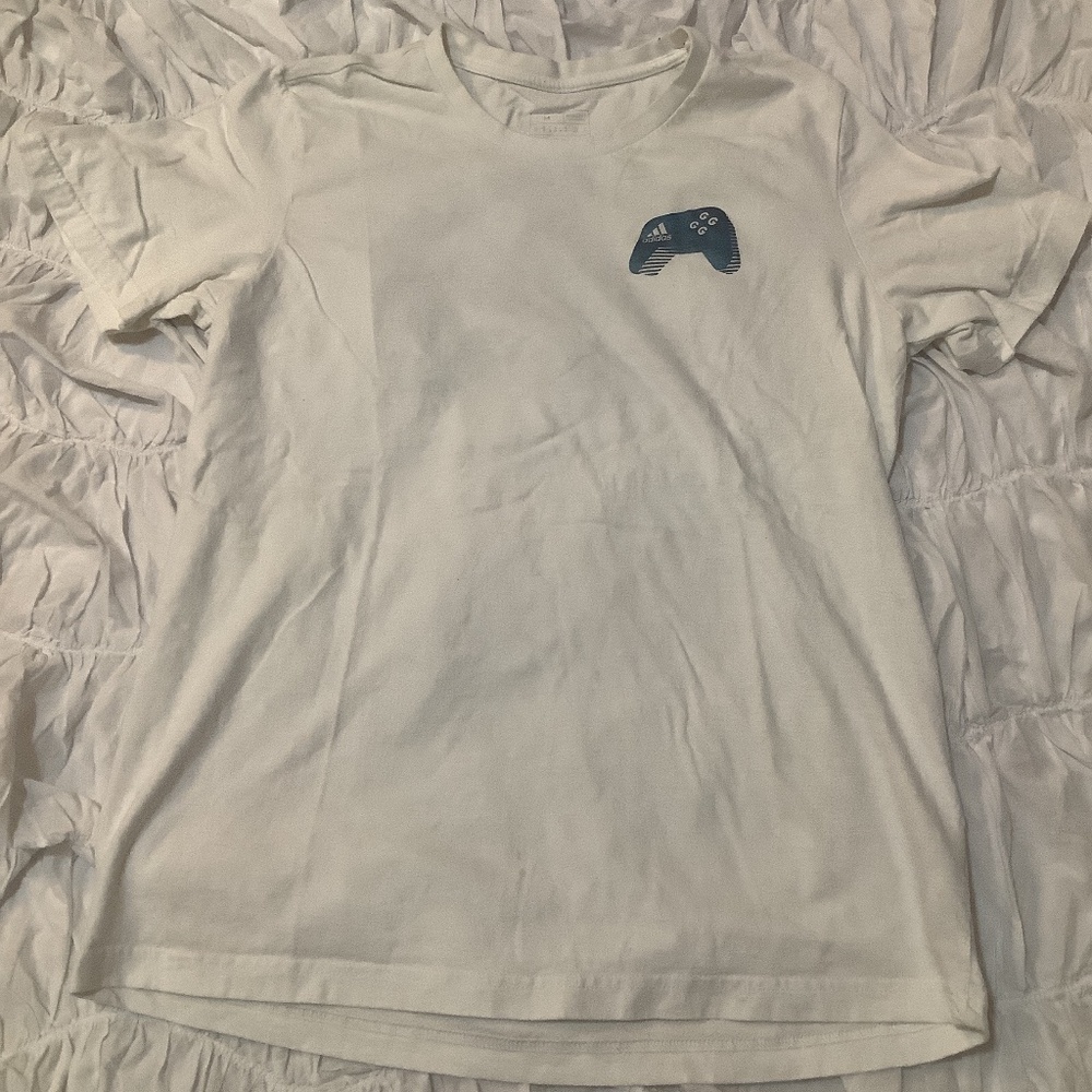 White Adidas Gaming Graphic T-Shirt